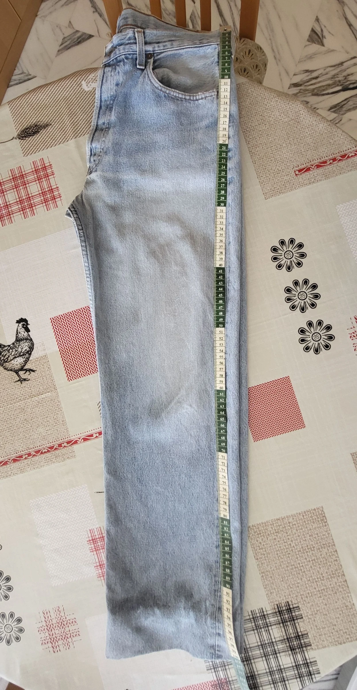 Jeans Levi's 501 TFr40/TUS30 - Azul Claro - Vintage anos 90 - Feito na França - 100% Algodão em OT – photo 15